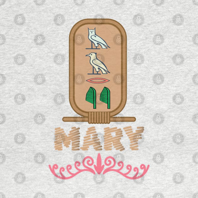 MARY-American names in hieroglyphic letters,  a Khartouch by egygraphics